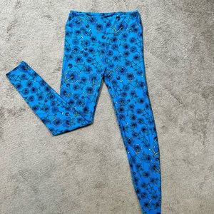 LuLaRoe blue bicycle print leggings
